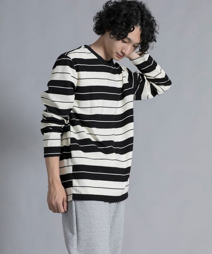 aimoha men Striped Serenity Crewneck Sweater