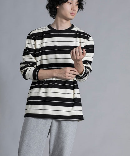 aimoha men Striped Serenity Crewneck Sweater