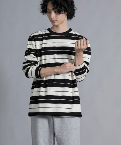 aimoha men Striped Serenity Crewneck Sweater