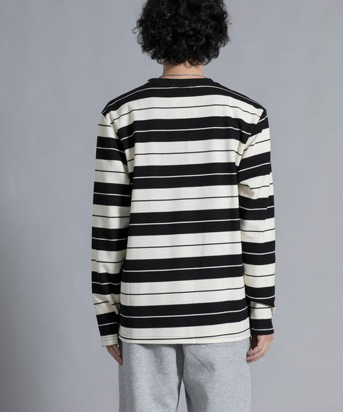 aimoha men Striped Serenity Crewneck Sweater