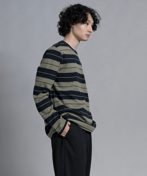 aimoha men Striped Serenity Crewneck Sweater