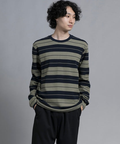 aimoha men Striped Serenity Crewneck Sweater