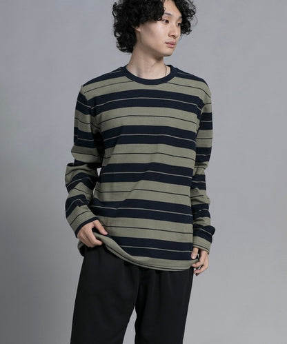 aimoha men Striped Serenity Crewneck Sweater