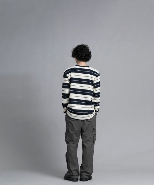 aimoha men Striped Serenity Crewneck Sweater