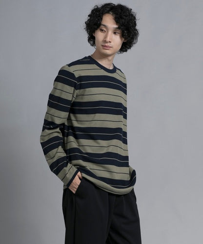 aimoha men Striped Serenity Crewneck Sweater