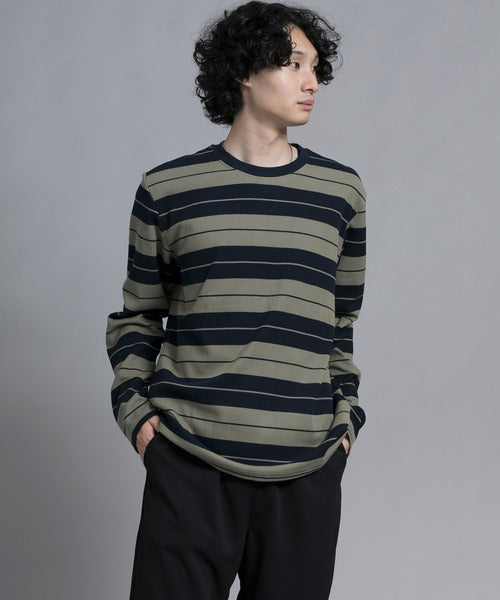 aimoha men Striped Serenity Crewneck Sweater