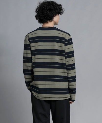 aimoha men Striped Serenity Crewneck Sweater