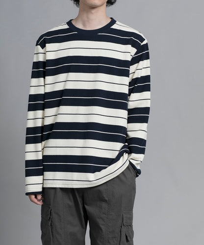 aimoha men Striped Serenity Crewneck Sweater