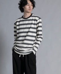 aimoha men Classic Stripes Crewneck Sweater