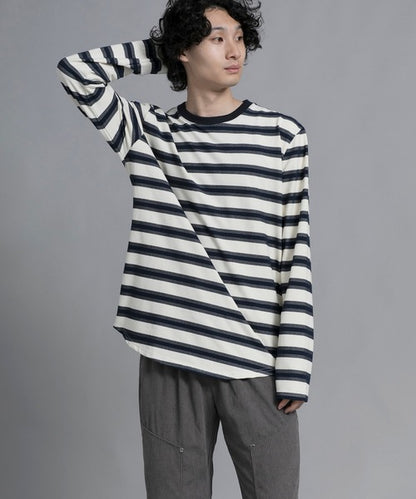 aimoha men Classic Stripes Crewneck Sweater