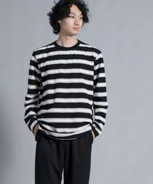 aimoha men Classic Stripes Crewneck Sweater