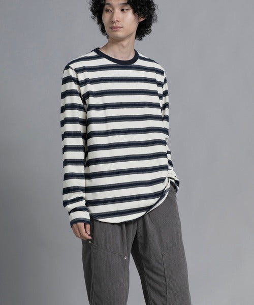 aimoha men Classic Stripes Crewneck Sweater