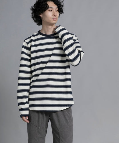 aimoha men Classic Stripes Crewneck Sweater