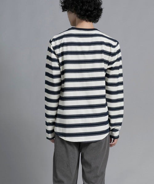 aimoha men Classic Stripes Crewneck Sweater