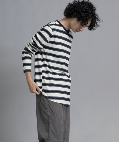 aimoha men Classic Stripes Crewneck Sweater