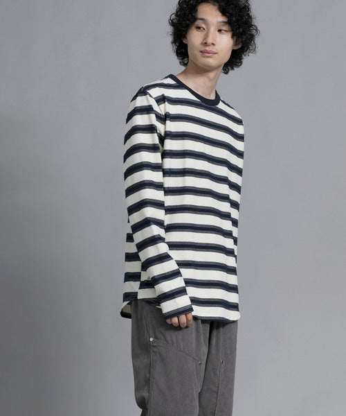 aimoha men Classic Stripes Crewneck Sweater