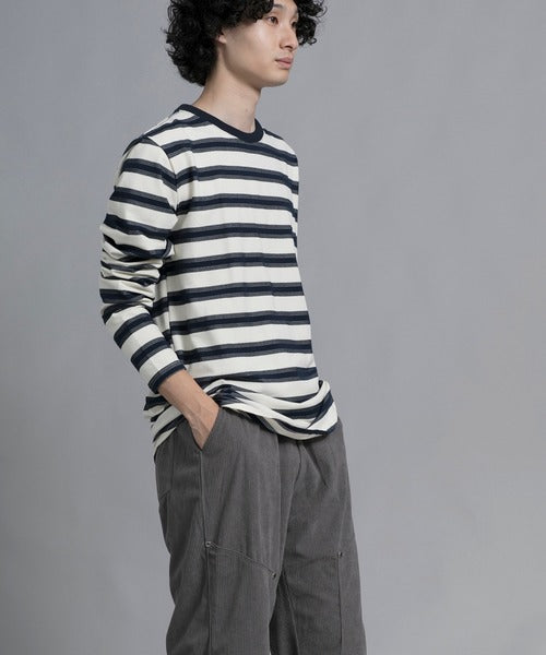 aimoha men Classic Stripes Crewneck Sweater