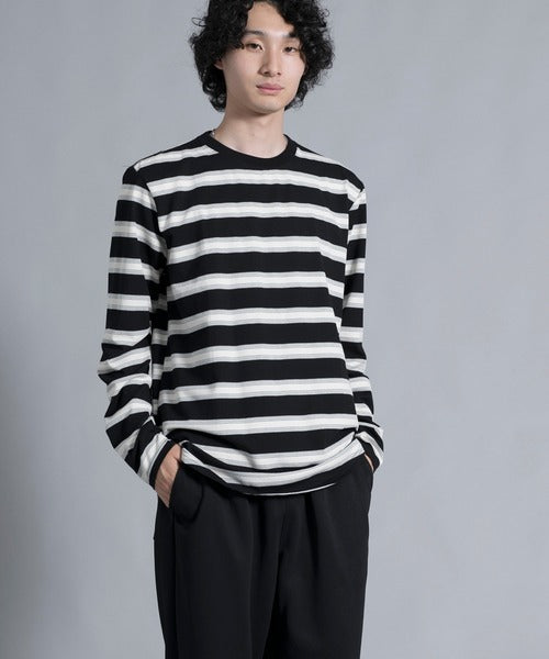 aimoha men Classic Stripes Crewneck Sweater