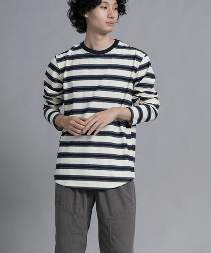 aimoha men Classic Stripes Crewneck Sweater