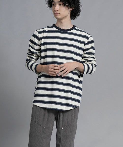 aimoha men Classic Stripes Crewneck Sweater