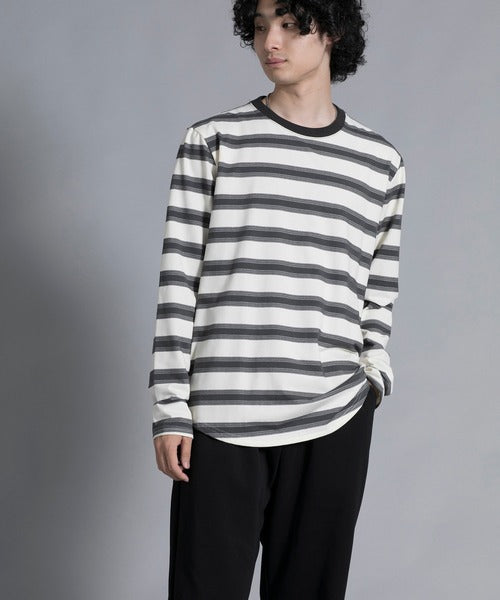 aimoha men Classic Stripes Crewneck Sweater