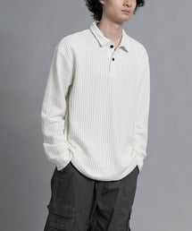 aimoha men Textured Comfort Polo Sweater