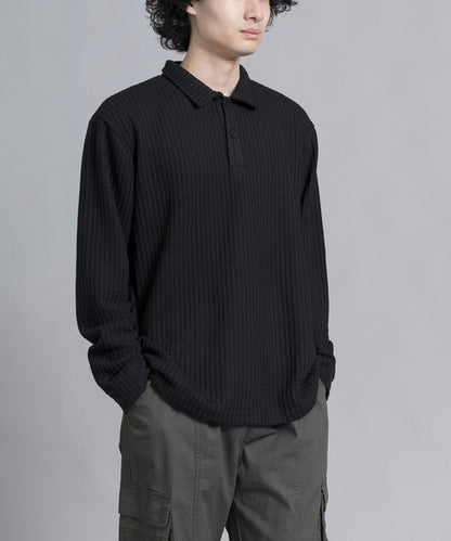 aimoha men Textured Comfort Polo Sweater