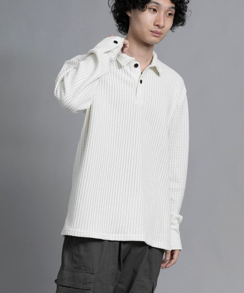 aimoha men Textured Comfort Polo Sweater