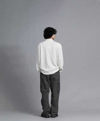 aimoha men Textured Comfort Polo Sweater