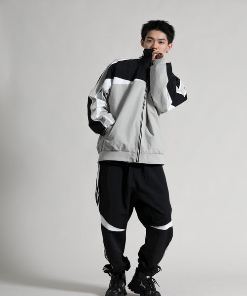 【aimoha neo】 Retro Color Block Jacket