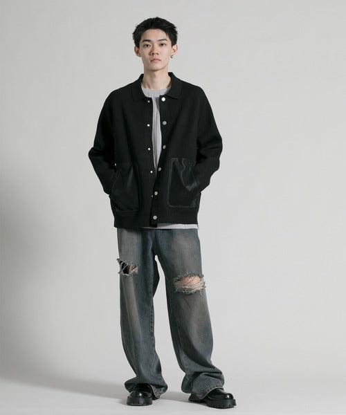 【aimoha neo】 Chic Contrast Pocket Jacket