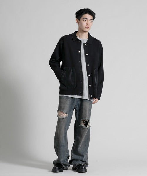 【aimoha neo】 Chic Contrast Pocket Jacket