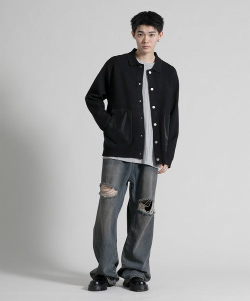 【aimoha neo】 Chic Contrast Pocket Jacket