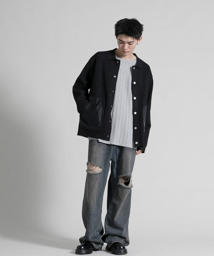 【aimoha neo】 Chic Contrast Pocket Jacket