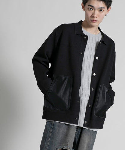 【aimoha neo】 Chic Contrast Pocket Jacket