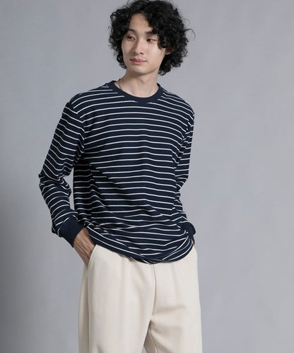 aimoha men Timeless Striped Crewneck Sweater