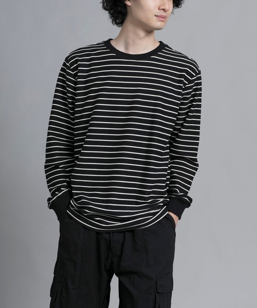 aimoha men Timeless Striped Crewneck Sweater