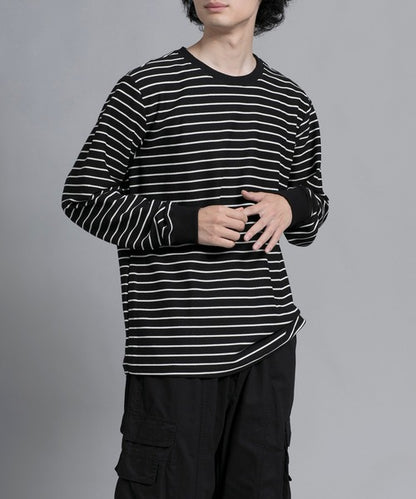 aimoha men Timeless Striped Crewneck Sweater