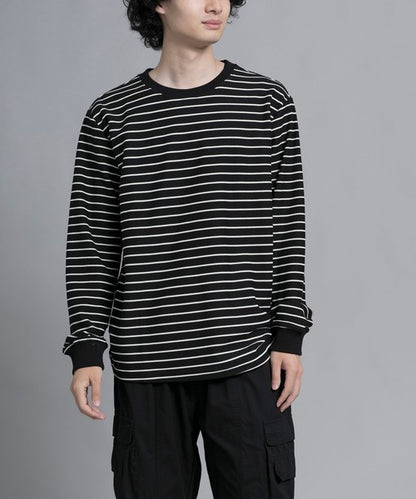 aimoha men Timeless Striped Crewneck Sweater