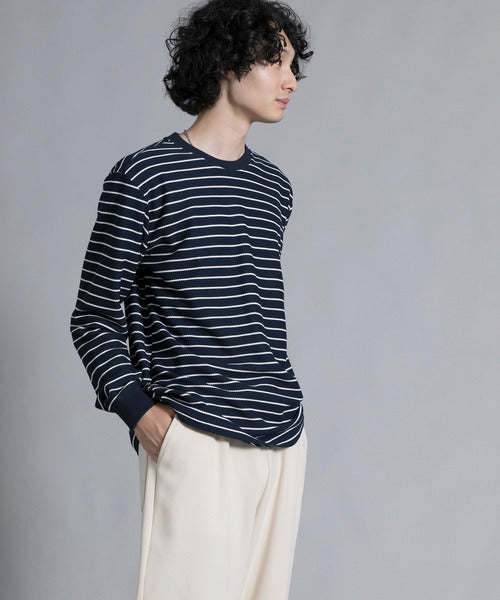 aimoha men Timeless Striped Crewneck Sweater