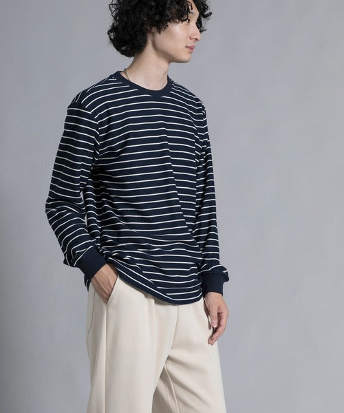 aimoha men Timeless Striped Crewneck Sweater