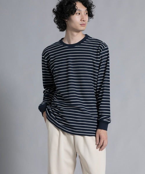 aimoha men Timeless Striped Crewneck Sweater