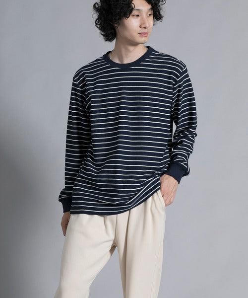 aimoha men Timeless Striped Crewneck Sweater