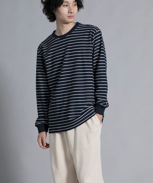 aimoha men Timeless Striped Crewneck Sweater