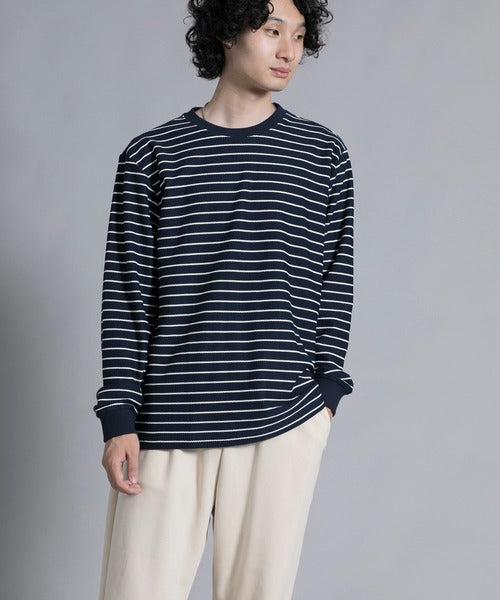 aimoha men Timeless Striped Crewneck Sweater