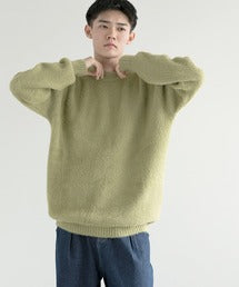 aimoha men Shaggy Jacquard Knit