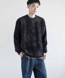 aimoha men Shaggy Jacquard Knit