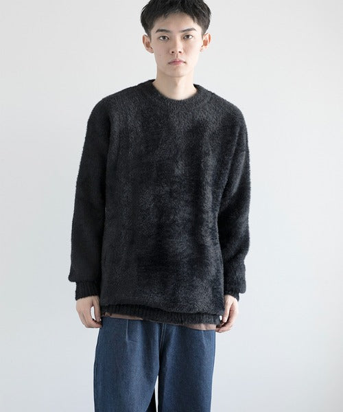 aimoha men Shaggy Jacquard Knit