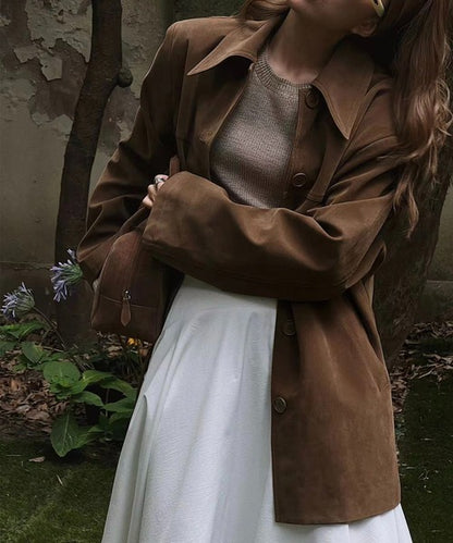 【moyo】フェイクムートン シャツジャケット