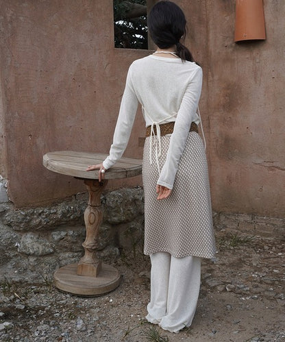 【moyo】レイヤード風ワイドフレアパンツ